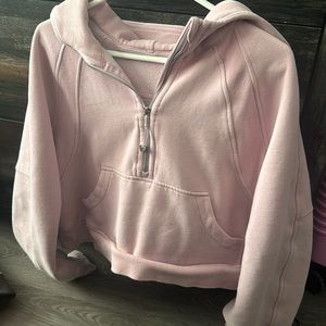Light pink lululemon scuba hoodie
